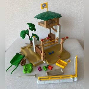 Vintage Playmobil 3243 Geobra Petting Zoo Farm Fun - NOT Complete Replacement